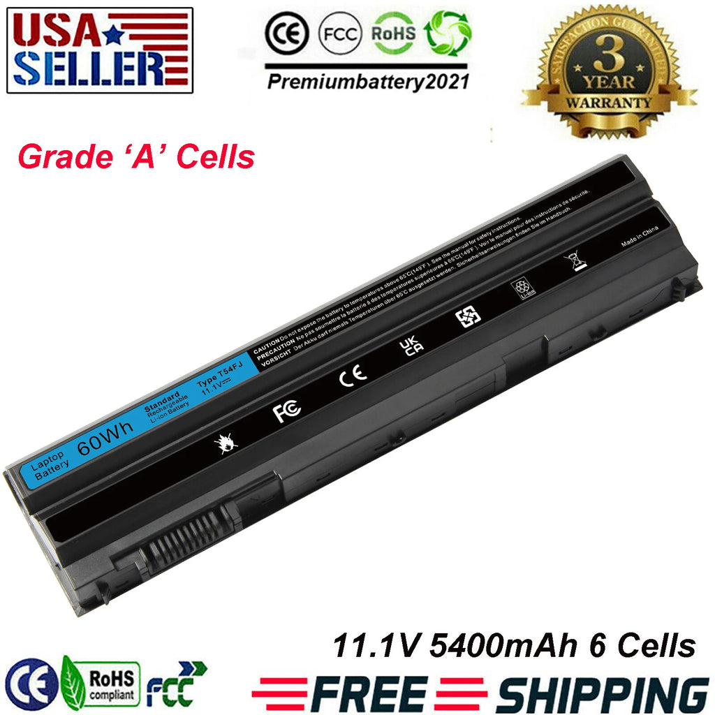 For Dell N3X1D Latitude E6540 E6440 E5530 E5430 E6520 E6420 Laptop Power Battery