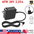 For Lenovo Charger Ideapad 100s Input 20V 2.25A 45W AC Adapter ADL45WCC ADL45WCD