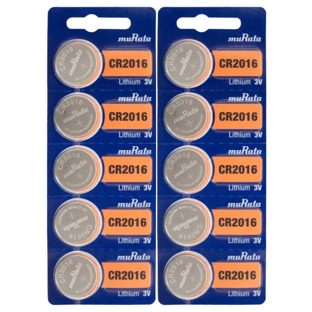 200 Fresh Stock Sony Murata 2016 CR2016 Lithium 3v Coin Cell Batteries Exp 2033