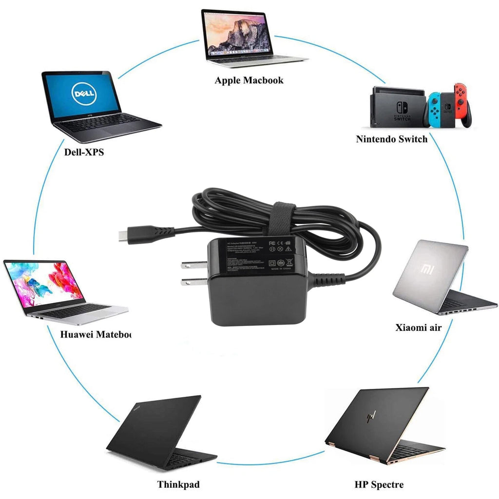 45W USB-C AC Power Adapter Charger For Acer Chromebook 314 CB314-1H-C884 Power