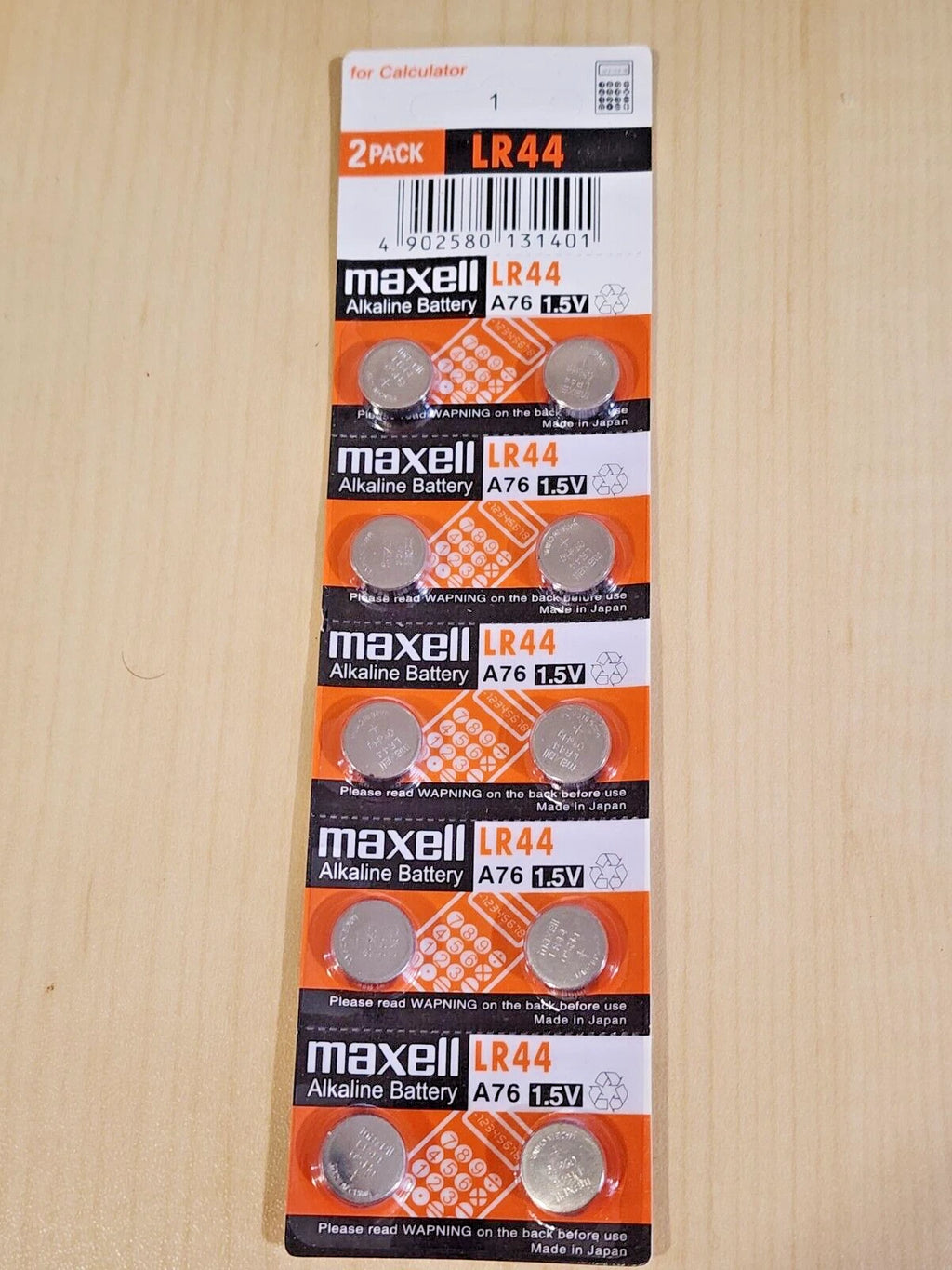 10 piece LR44 Maxell A76 L1154 AG13 357 New Alkaline Battery (PLEASE READ!)