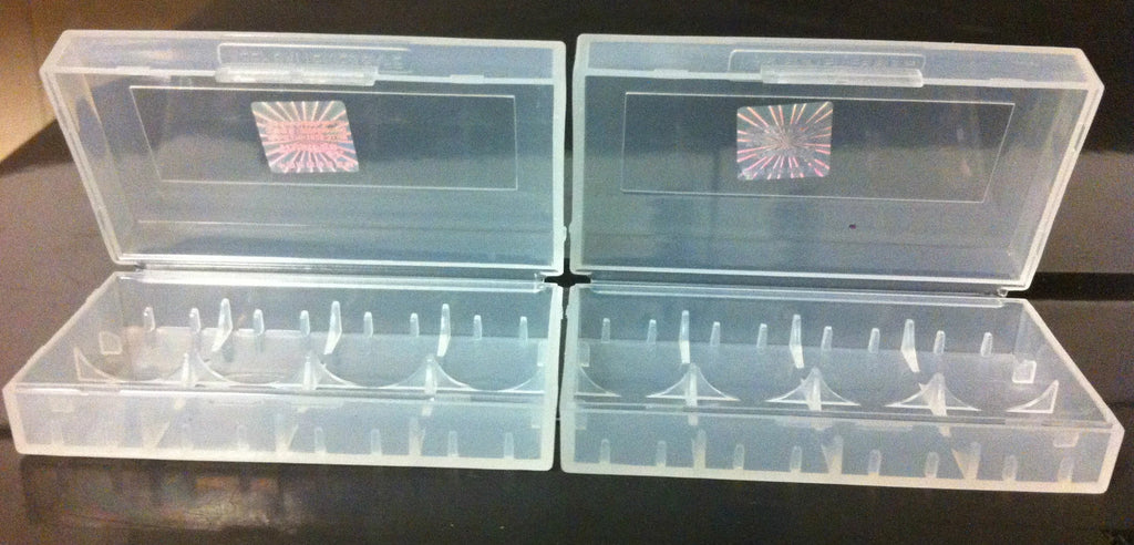 Brand New "2" Plastic Storage Case Holder Boxes for 17650, 18500, 18650 Battery