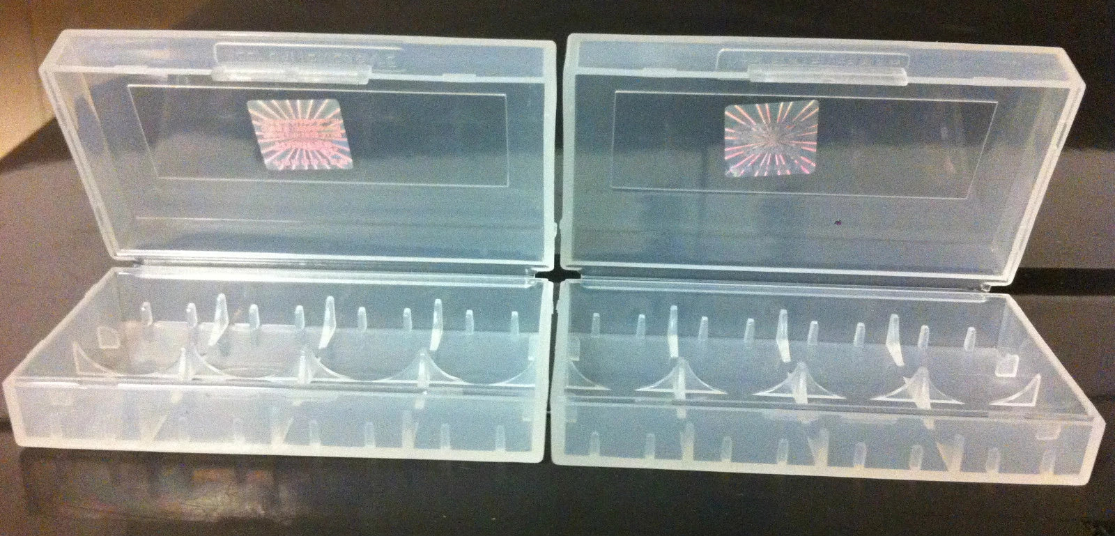 Brand New "2" Plastic Storage Case Holder Boxes for 17650, 18500, 18650 Battery