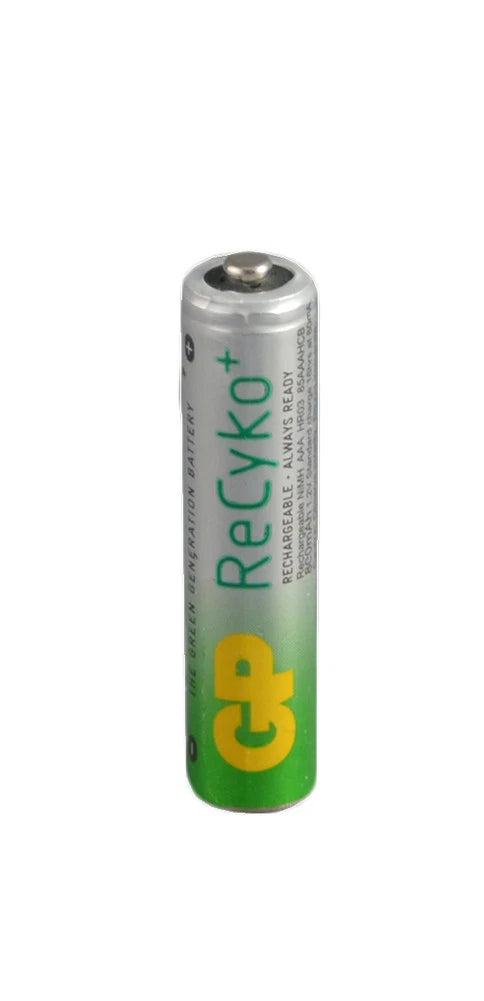 GP RECYKO PRECHARGED RECHARGEABLE AAA 800 MAH BATTERY