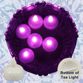 18 Flameless Floating LED tealight Candle Battery operated Pink tea lights NEW