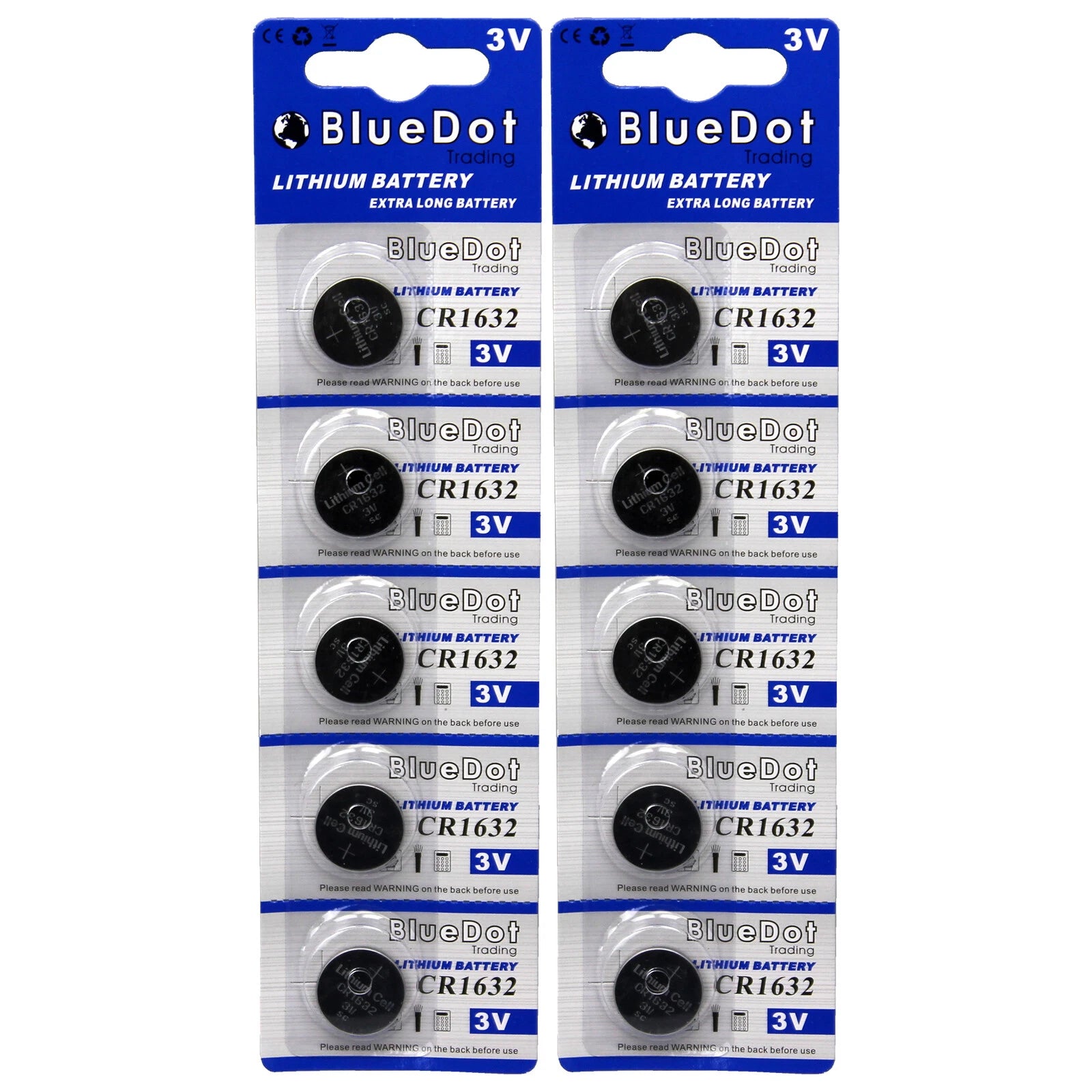 10pcs CR1632 CR 1632 3V Lithium Coin Cell Button Battery Batteries ~ USA SHIPPER