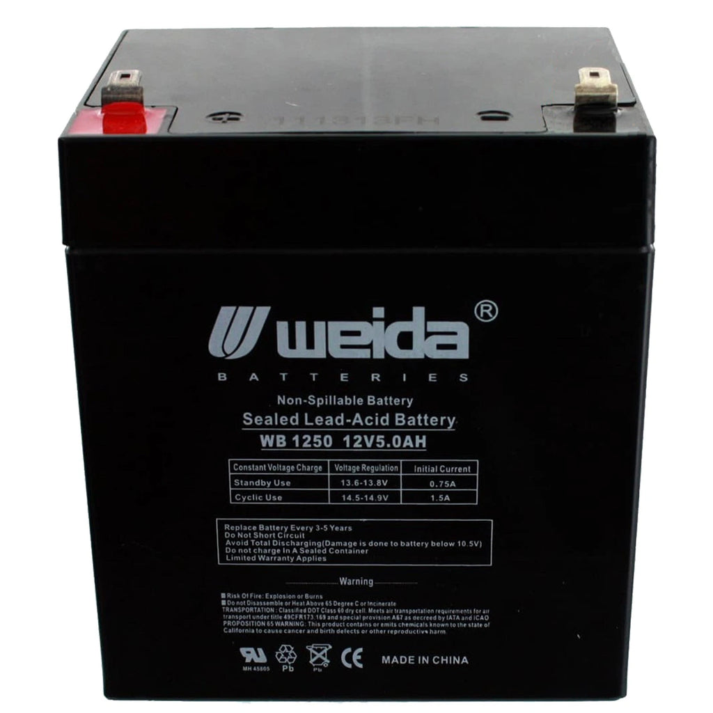 NEW 12V 5Ah SLA Battery WB1250F2 For UB1250, PS1250, WKA12-5F
