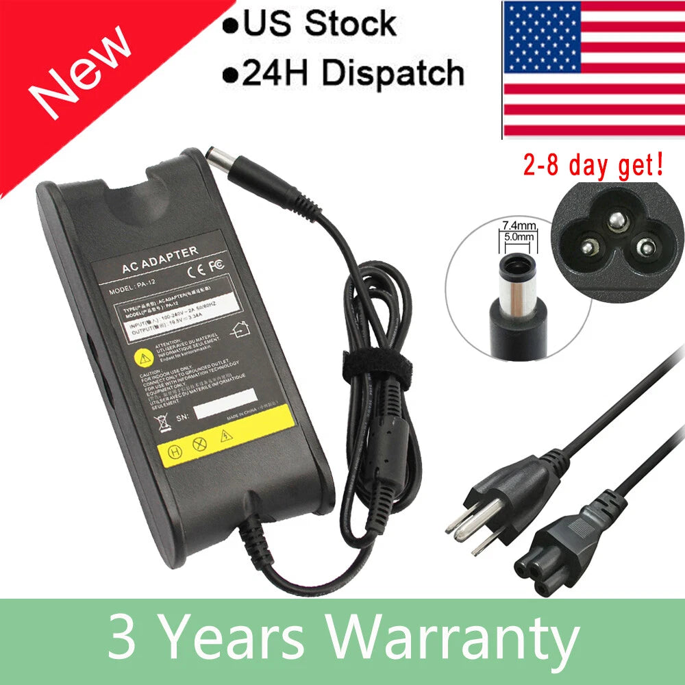 Adapter Charger For Dell Inspiron 15-3521 14R-5421 17-3721 15R-5521 17R-5721 F