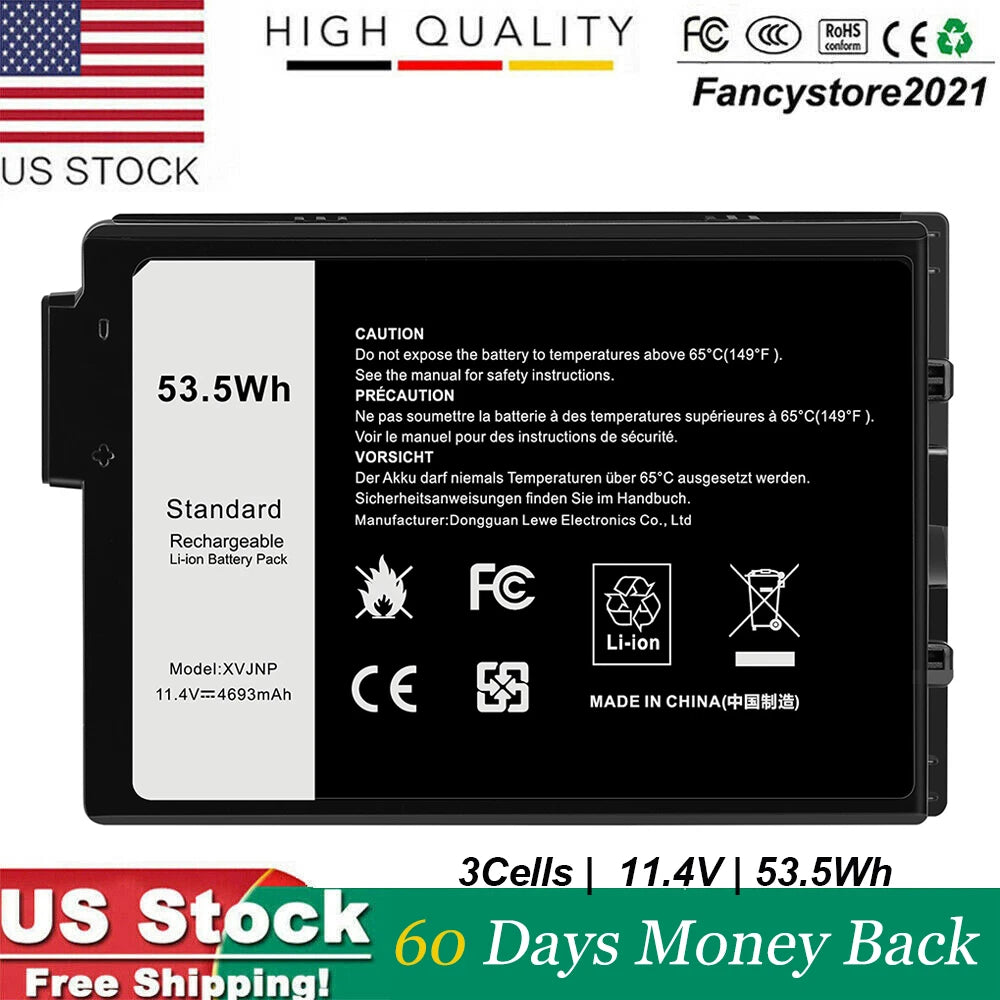 XVJNP Battery For Dell Latitude 5430 7330 Rugged P148G P148G001 P149G 6JRCP