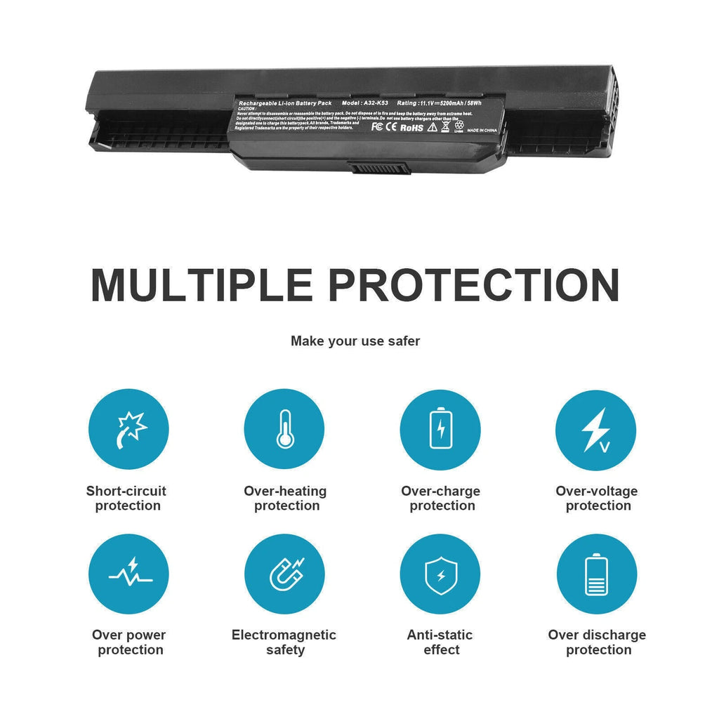 ?NEW Laptop Battery A31-K53 A32-K53 A32-K53S A41-K53 A42-K53 K53 K53E X43B X43E