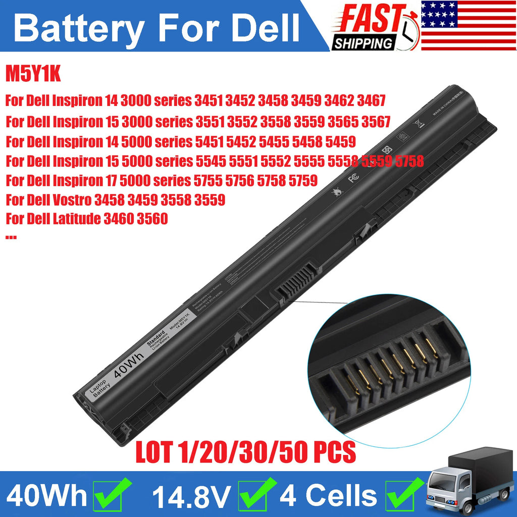 ?LOT M5Y1K Battery for Dell Inspiron 14 3452 3458 5458 15 3451 3558 5555 5558 US