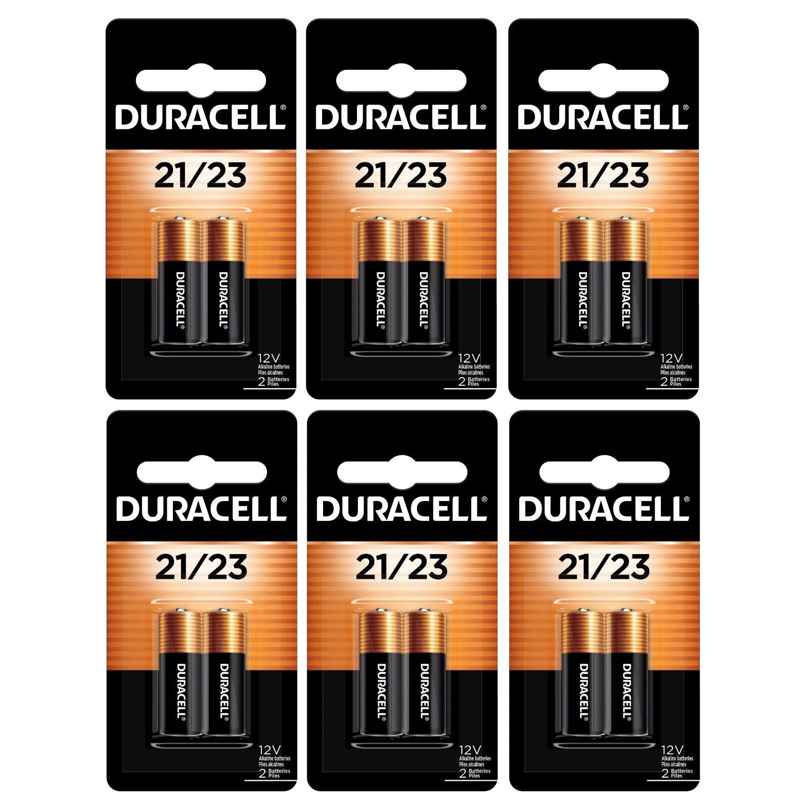 12 21/23 Duracell 12V Alkaline Batteries (8LR50, A23, MN21, Security)