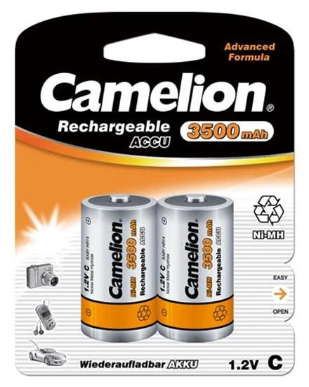 C Battery Ni-Mh 3500 mAh 2 pack
