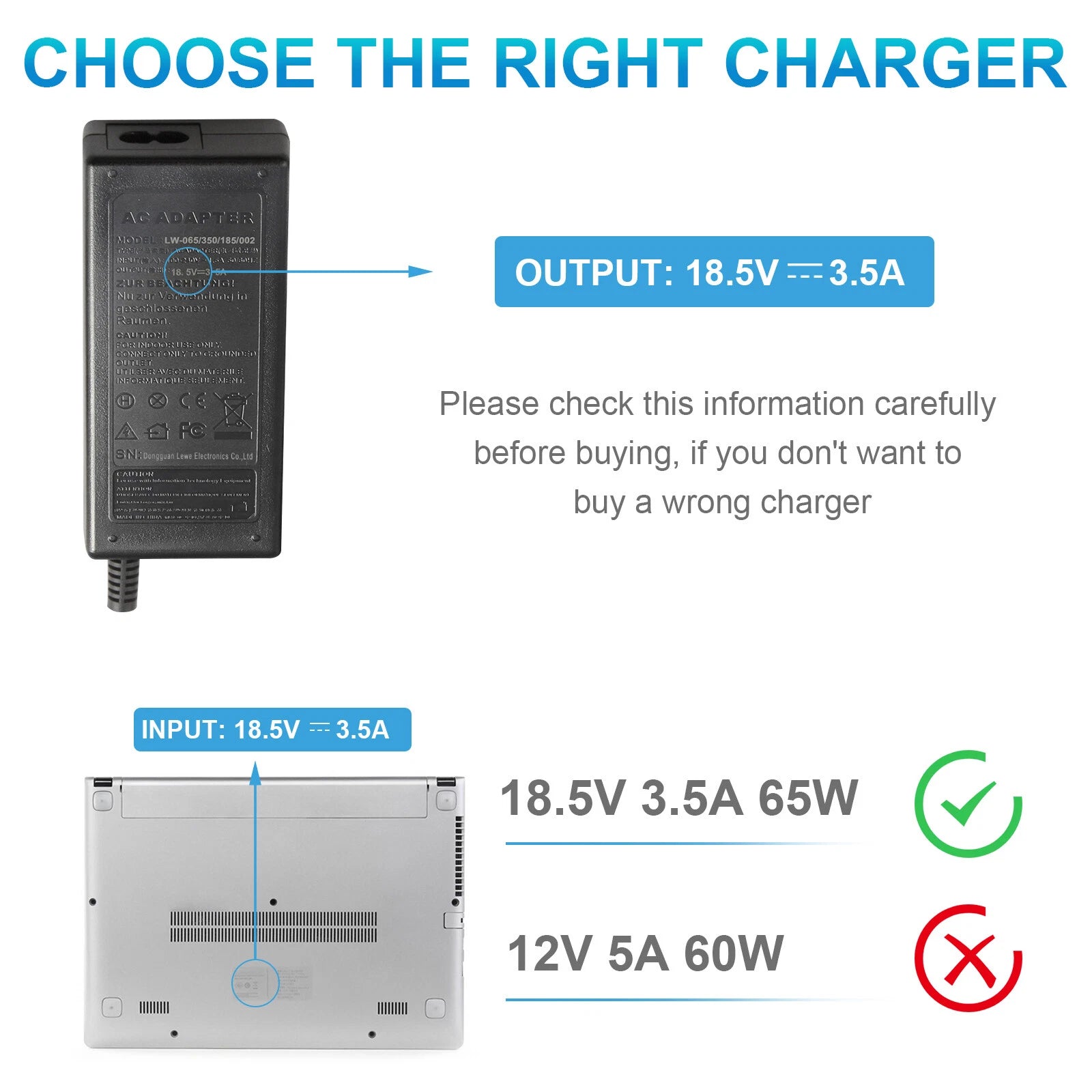 AC Adapter Power Cord Charger For HP G42 G50 G56 G60 G61 G70 G71 G72 Laptop