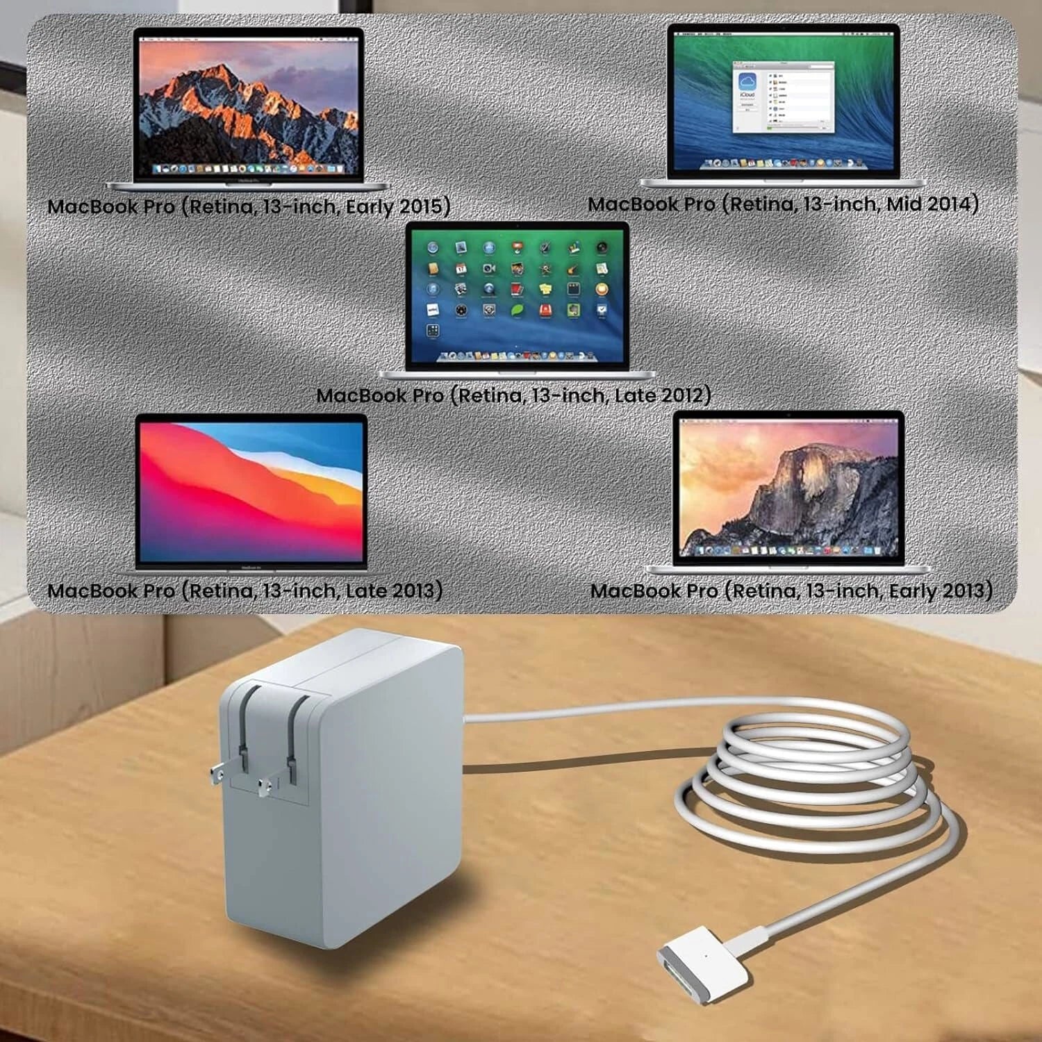 Mac Book Air Charger 45W AC T-Tip Power Adapter for Mac Book Air 11-inch 13-inch