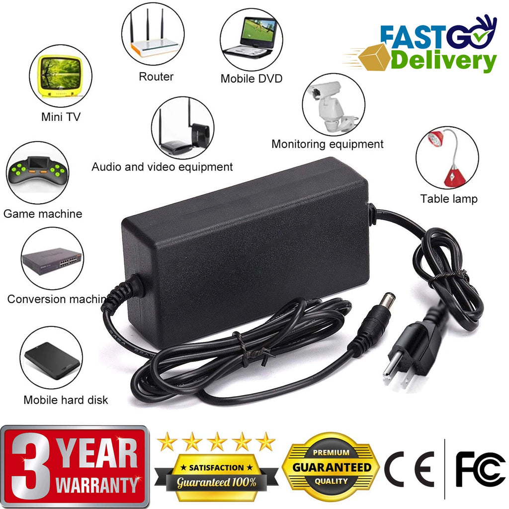 60W AC Adapter Charger for CHI LCD Monitor CH-1204 CH-1205 Power Supply 12V 5A