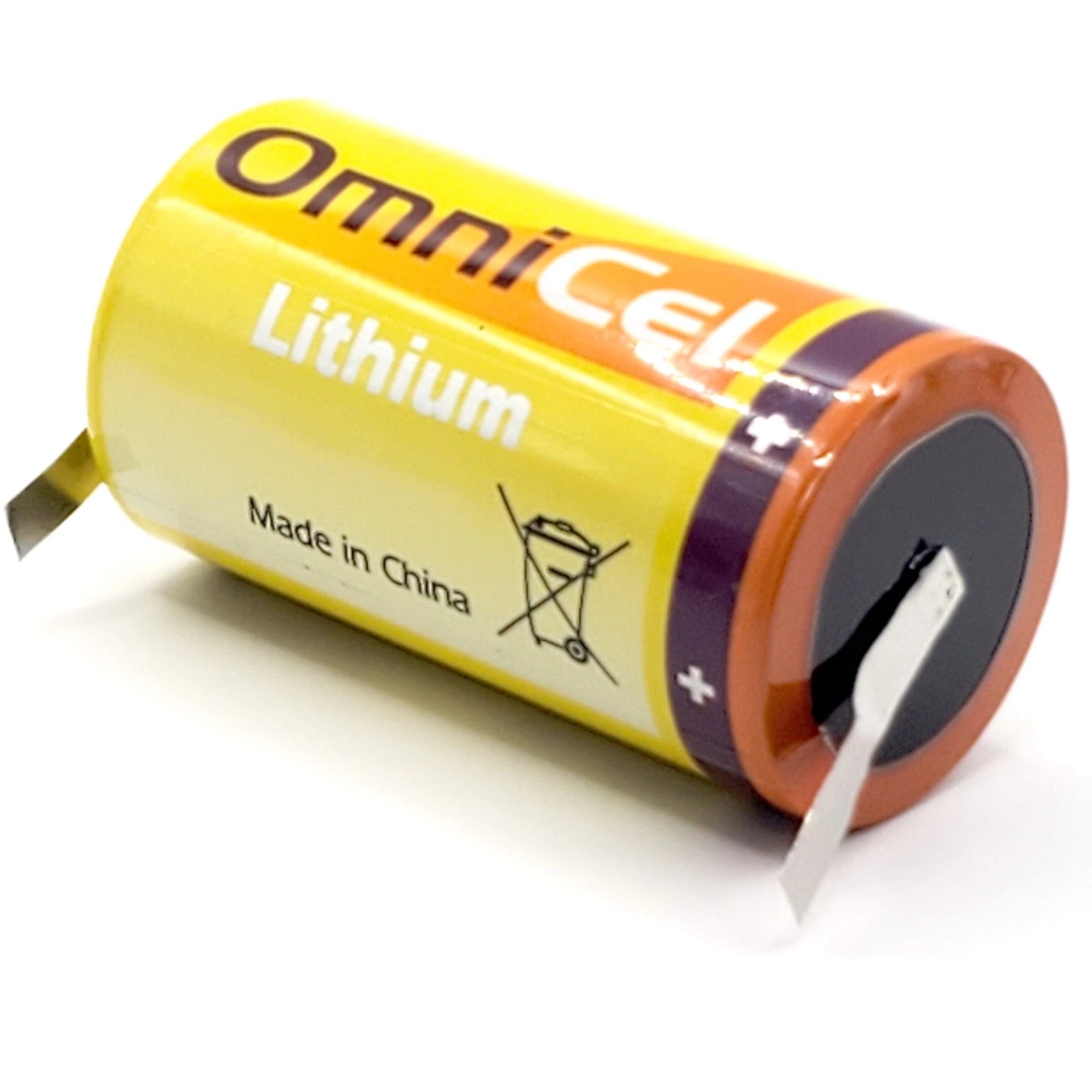 OmniCel ER34615 3.6 Volt 19 Ah D High Energy Lithium Battery w/ Tabs