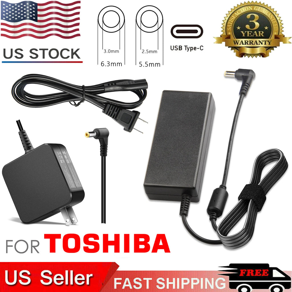 Laptop Power Supply AC Adapter Charger for Toshiba Satellite Tecra 5.5mm/ Type-C