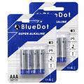 Lot of 8 (EIGHT) BlueDot Genuine AAA Size Alkaline Battery 8PCS (Free Shipping)