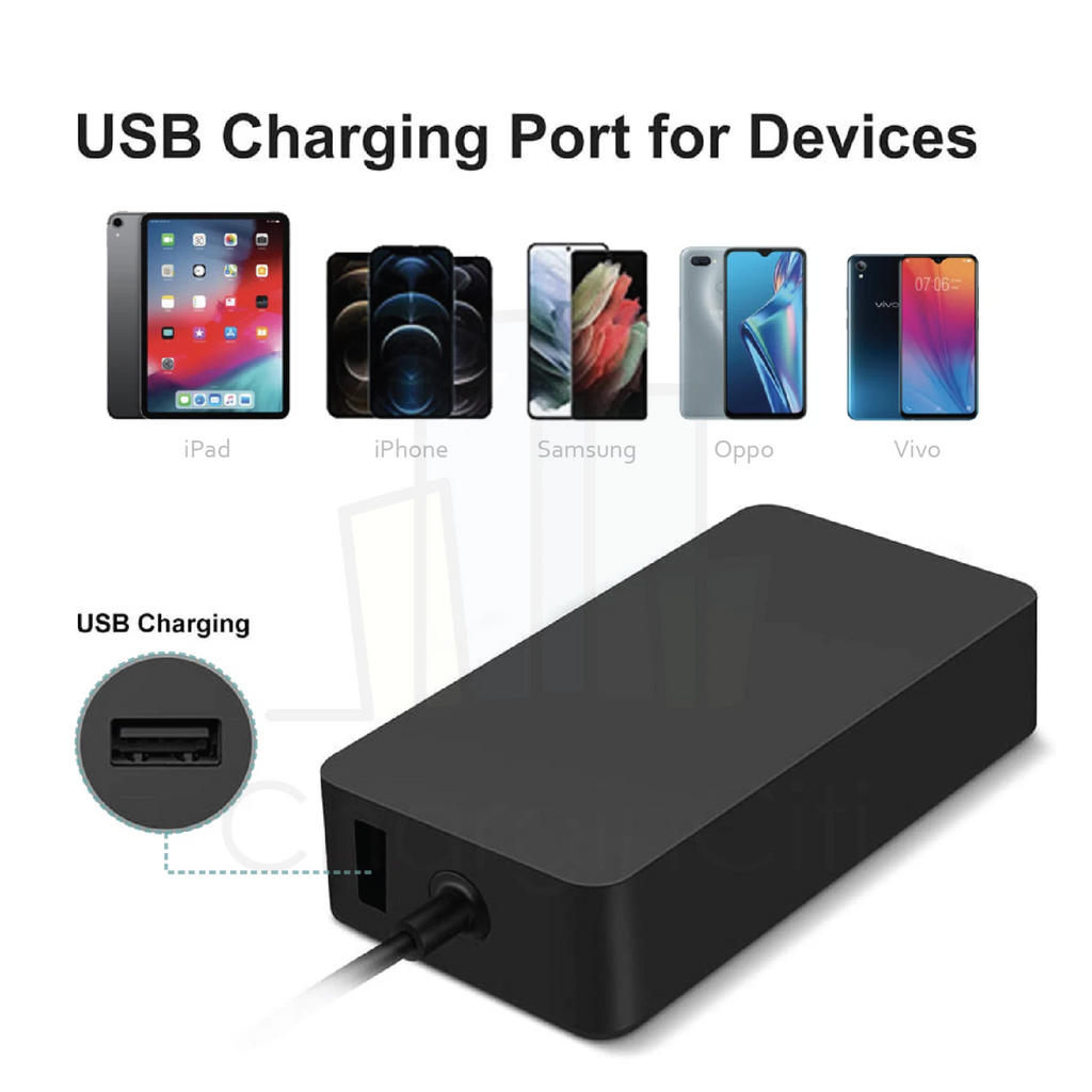 24W 36W 65W Adapter for Microsoft Surface Pro Book Laptop 1 2 3 4 5 6 7 Charger