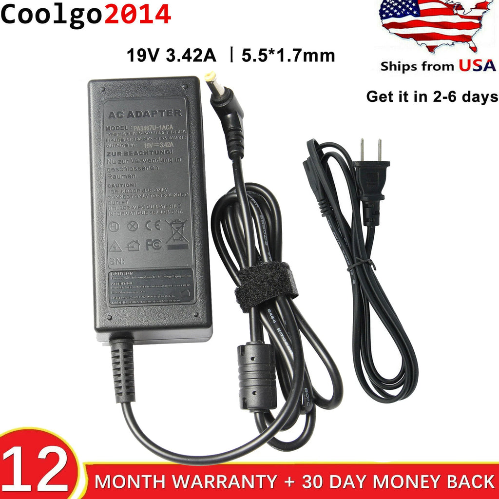 65W PA-1700-02 AC Adapter for Acer Laptop Aspire series Charger 5.5*1.7mm 19V