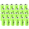 24x Exell 2/3AA NiMH 700mAh 1.2V Button top Rechargeable Battery