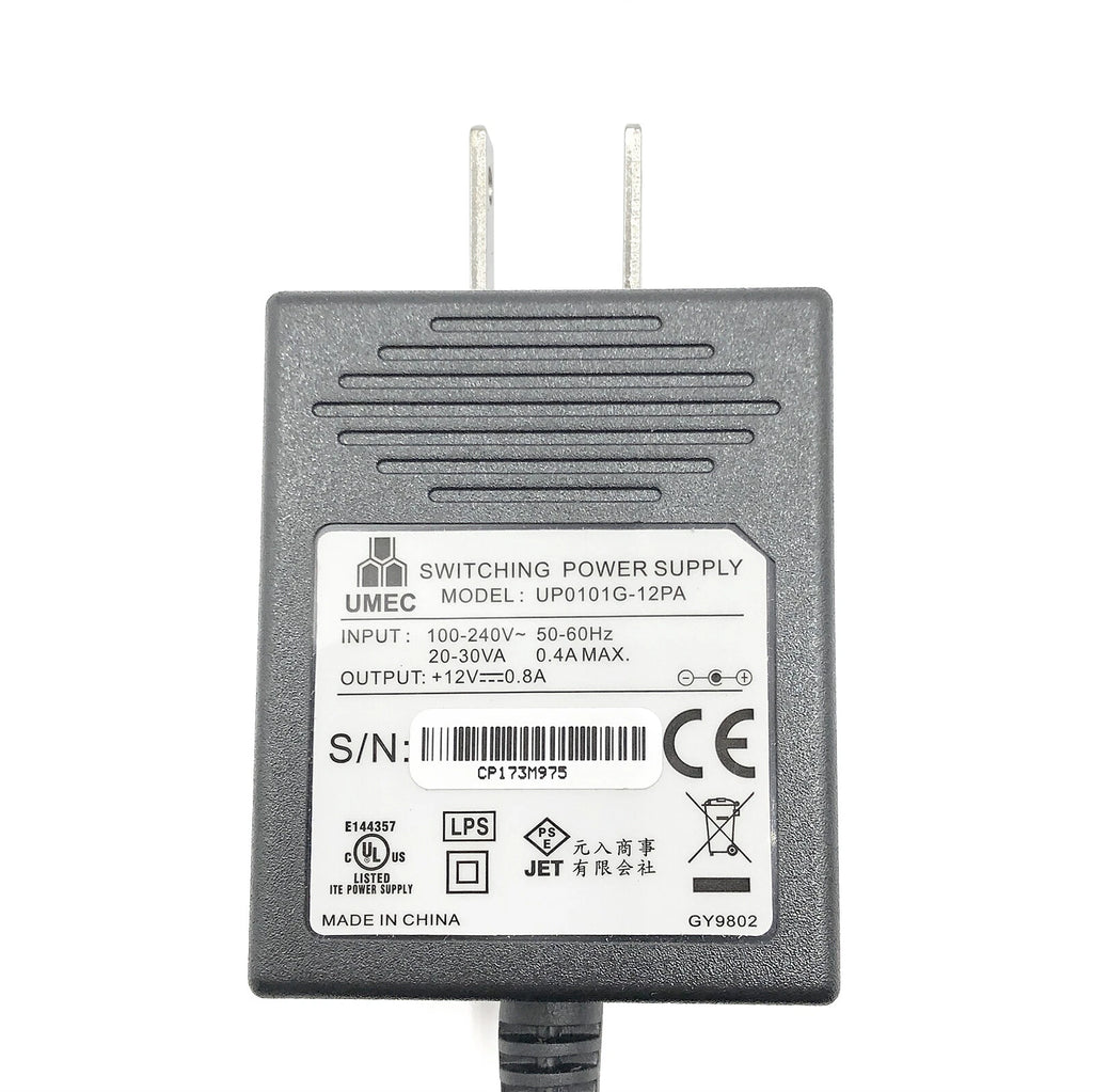 NEW Genuine Umec 12V 0.8A UP0101G-12PA Wall Adapter Switching Power Supply