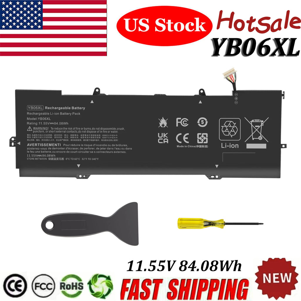 84.08Wh YB06XL 928372-855 Battery For HP Spectre X360 Convertible 15-CH 15T-CH