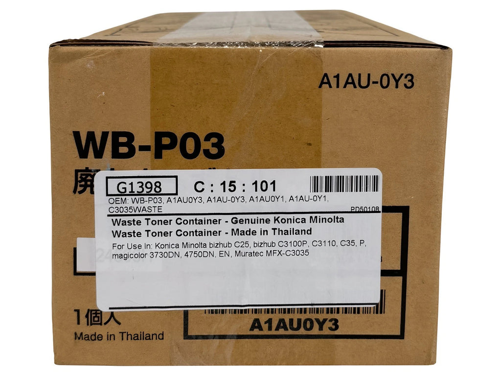 OEM Konica Minolta WB-P03 A1AU0Y3 A1AU0Y1 Waste Toner Container for Bizhub C3110