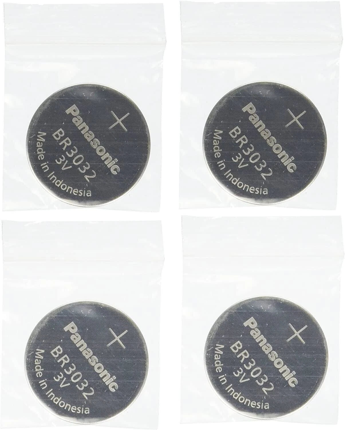 Panasonic BR3032 3V Coin Cell Batteries 4 PIECES