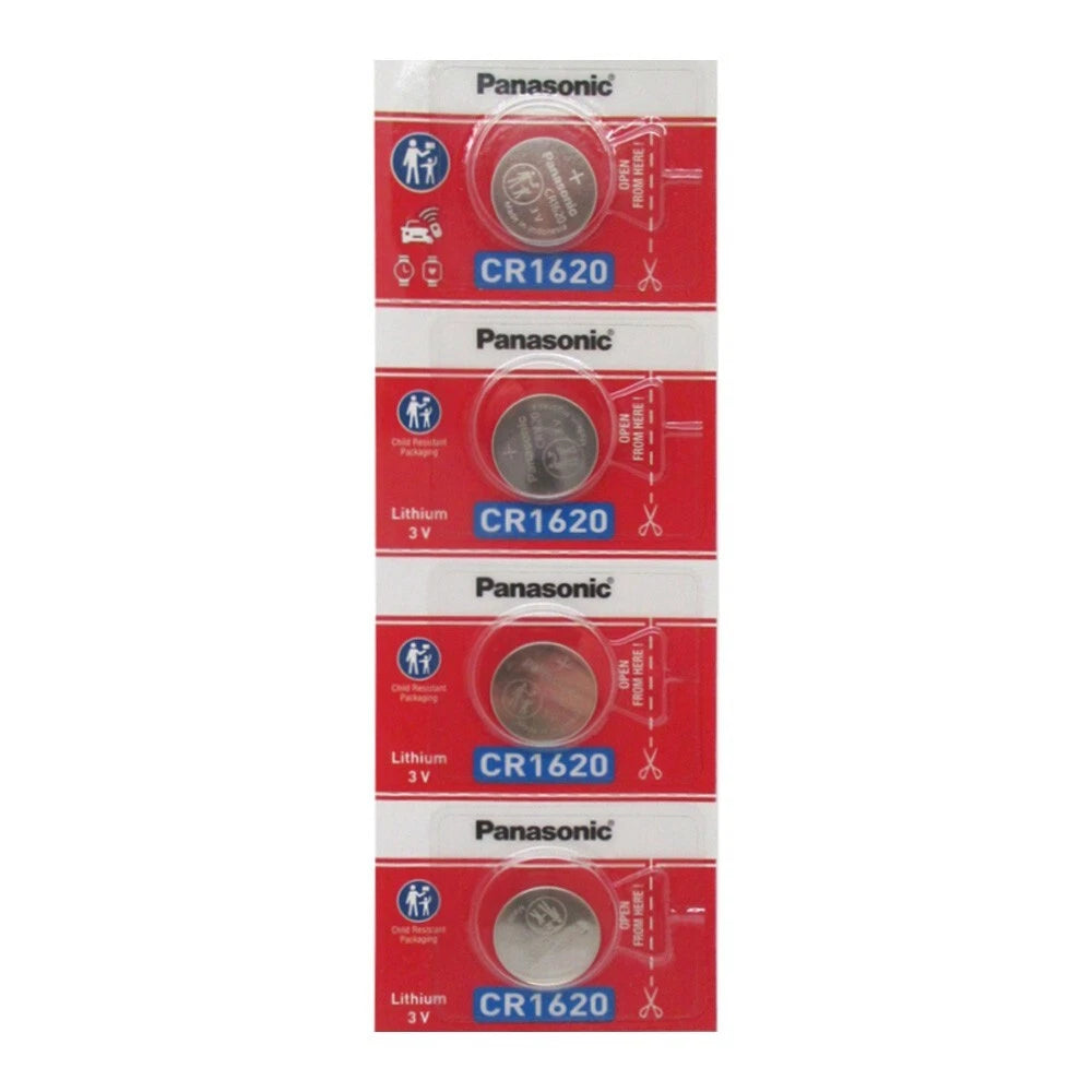 Panasonic 4 x CR1620 CR 1620 DL1620 3V Lithium Button Cell Batteries