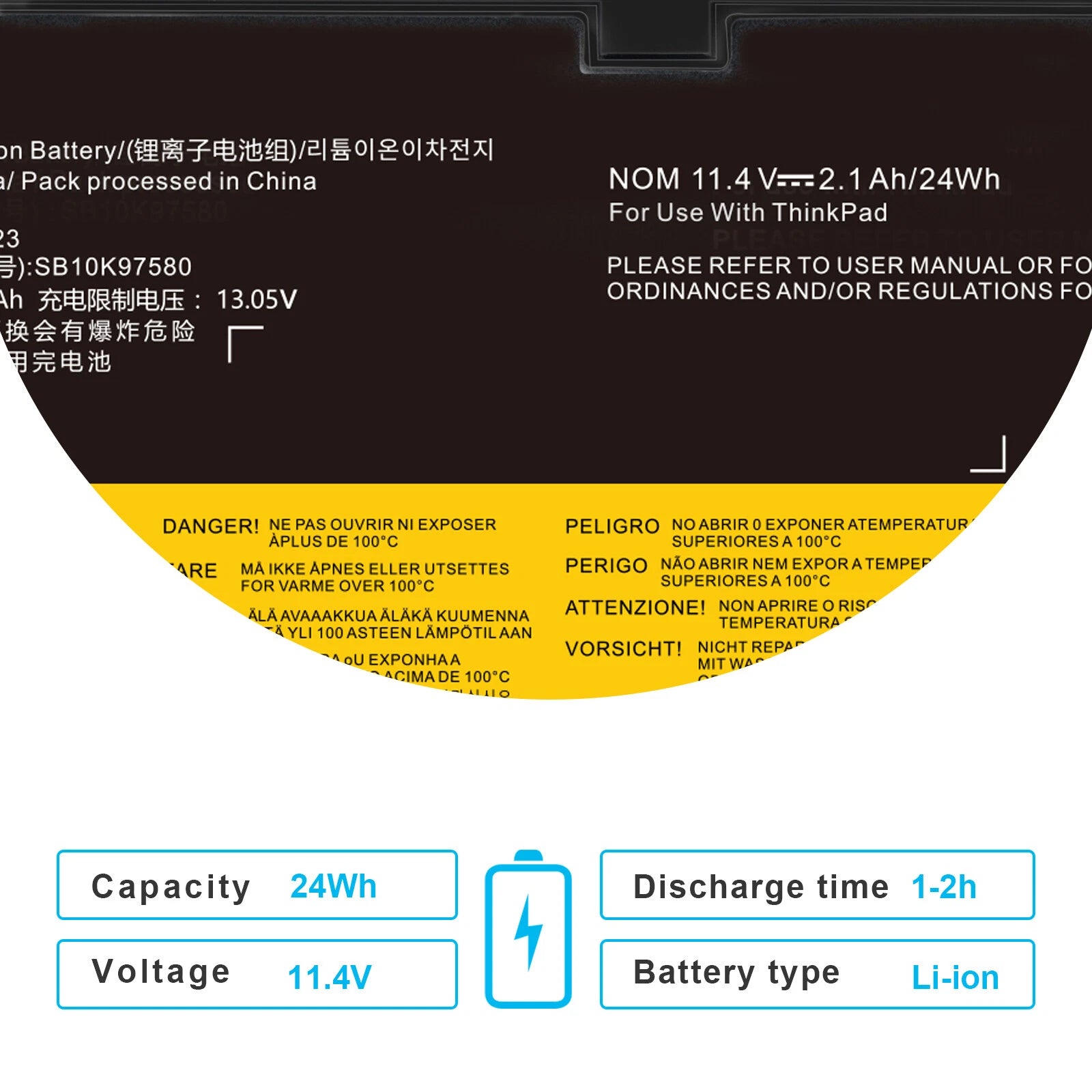 New 24wh 01AV423 Battery For Lenovo Thinkpad T470 T480 T570 T580 P51s P52s 61