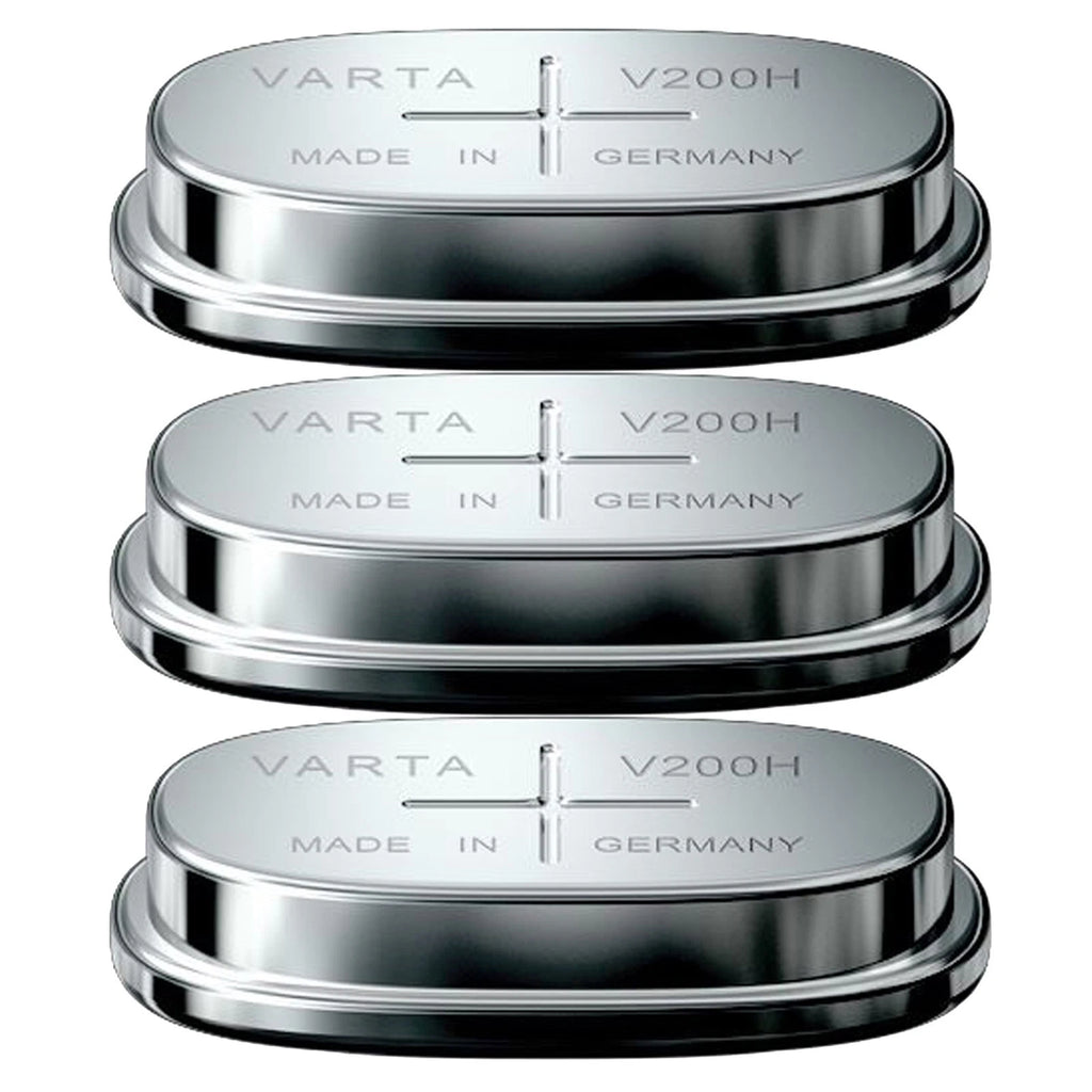 VARTA 3pc V200H 1.2V 200mAh Button Battery 55620101501 Rechargeable torchlight