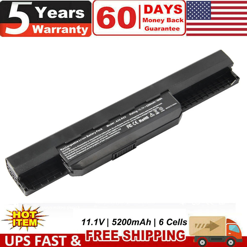 A32-K53 A41-K53 Battery for ASUS K53 K53E X54C X53S X53 K53S X53E X54L X54H K43S