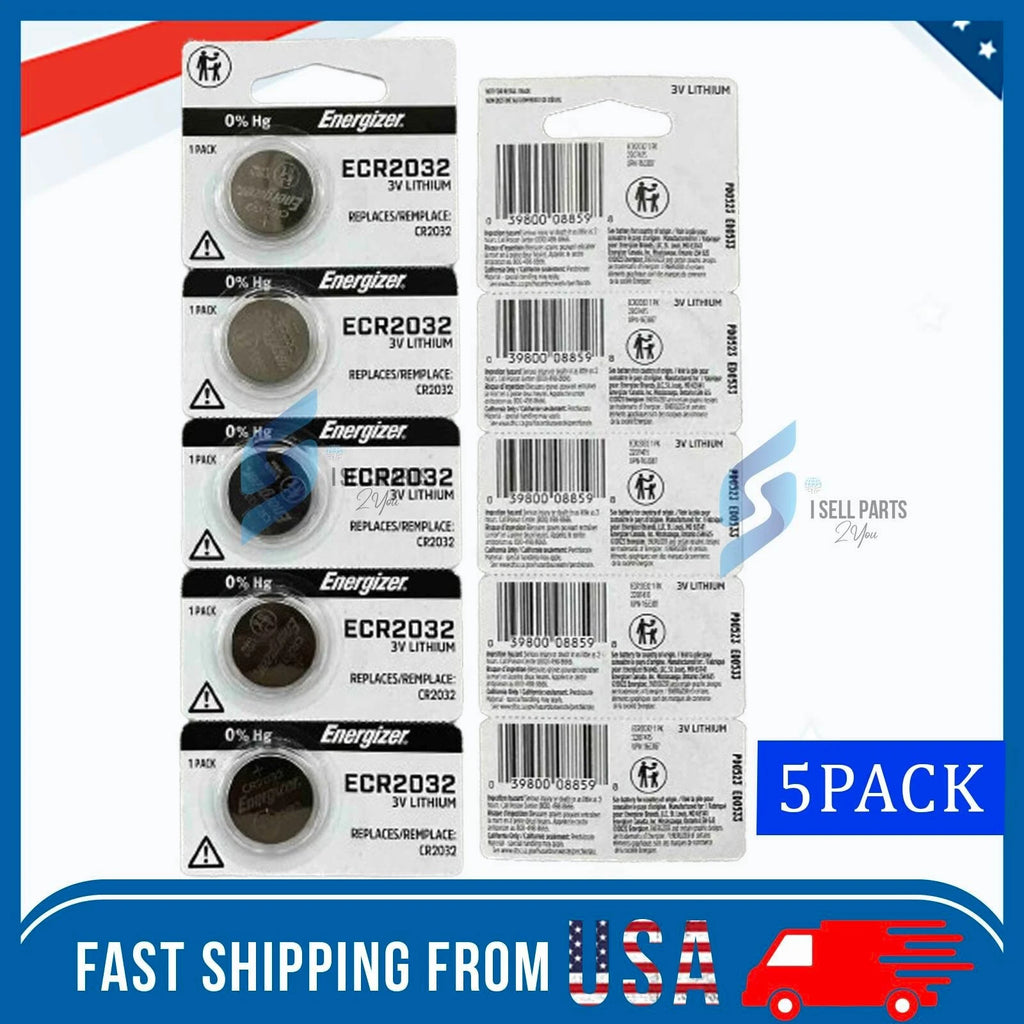Lot 5 Pcs Fresh Energizer CR2032 3V Lithium Coin Cell Button Battery CR 2032 USA