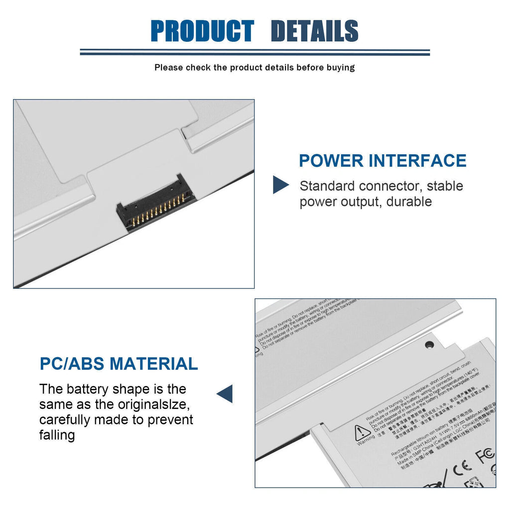 G3HTA024H Keyboard Battery for Microsoft Surface Book 1 1704 1705 G3HTA023H 51Wh