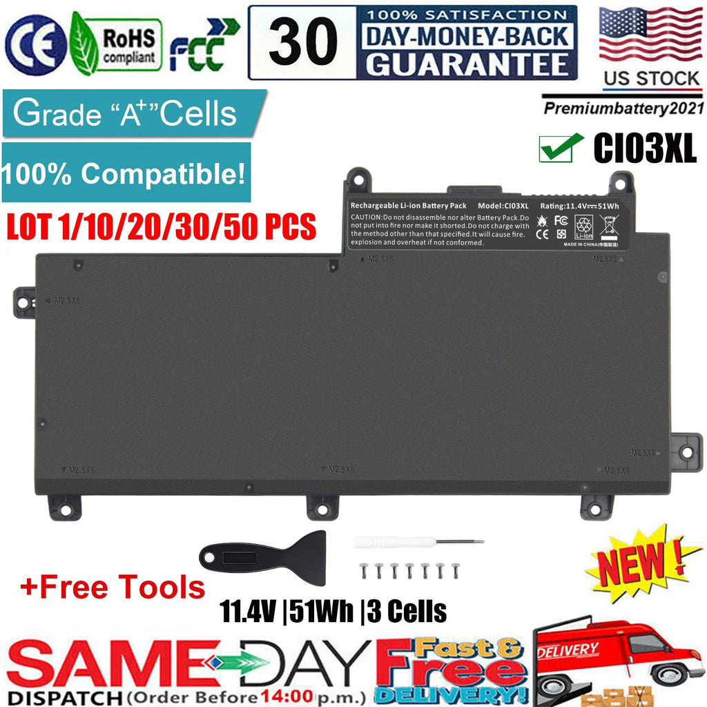 ?LOT CI03XL Battery for HP ProBook 640 G2 645 G2 650 G2 655 G2 801554-001 C103XL