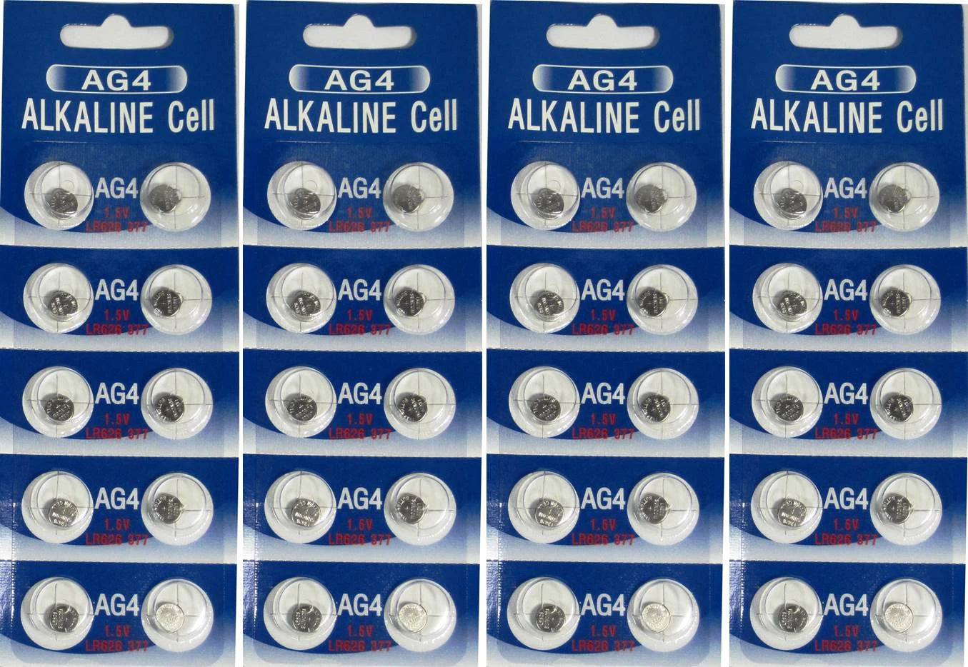 40 AG4 LR626 377 SR66 1.5V Alkaline Button Cell Watch Batteries Ships From USA