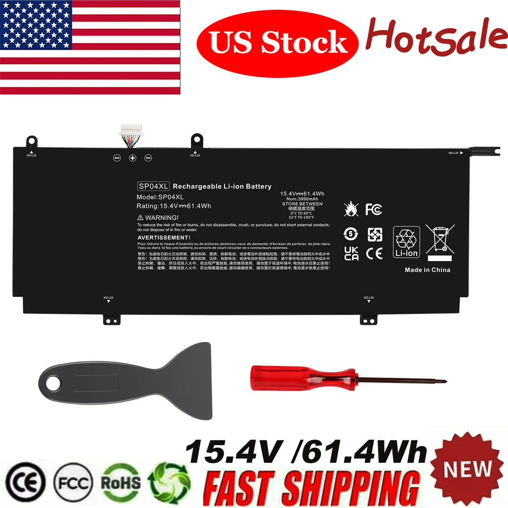 SP04XL Laptop Battery for HP Spectre X360 13-AP000 HSTNN-IB8R L28764-005 61.4Wh