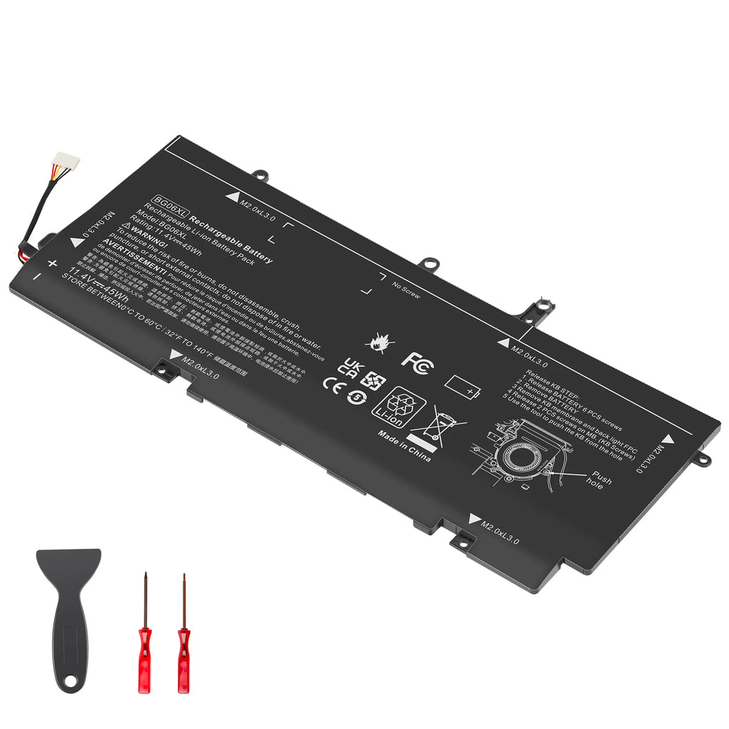 For HP EliteBook Folio 1040 G3 14" Laptop Battery 11.4V 45Wh BG06XL 805096-001