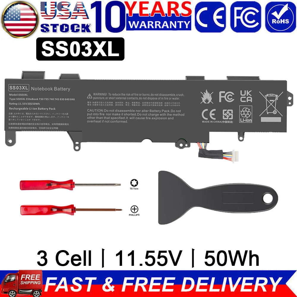 SS03XL Battery For HP EliteBook 840 G5 G6 730 735 740 745 830 836 846 933321-855