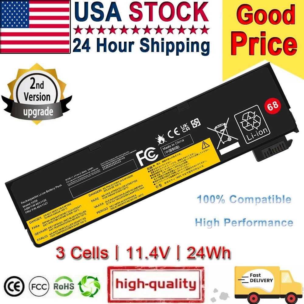 LOT Battery for Lenovo ThinkPad X240 X250 X260 T440 T440S T450 45N1134 45N1776