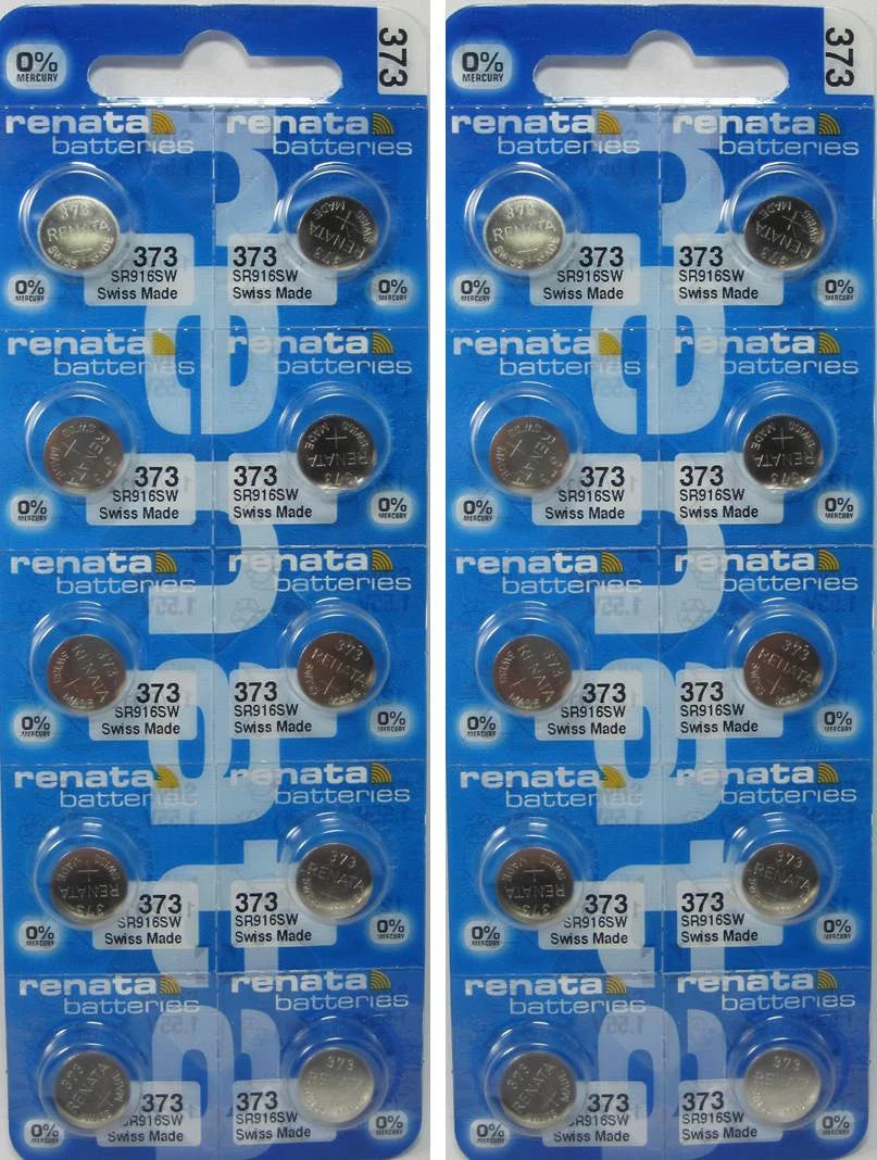 20 Renata Button Cell SR916SW Batteries
