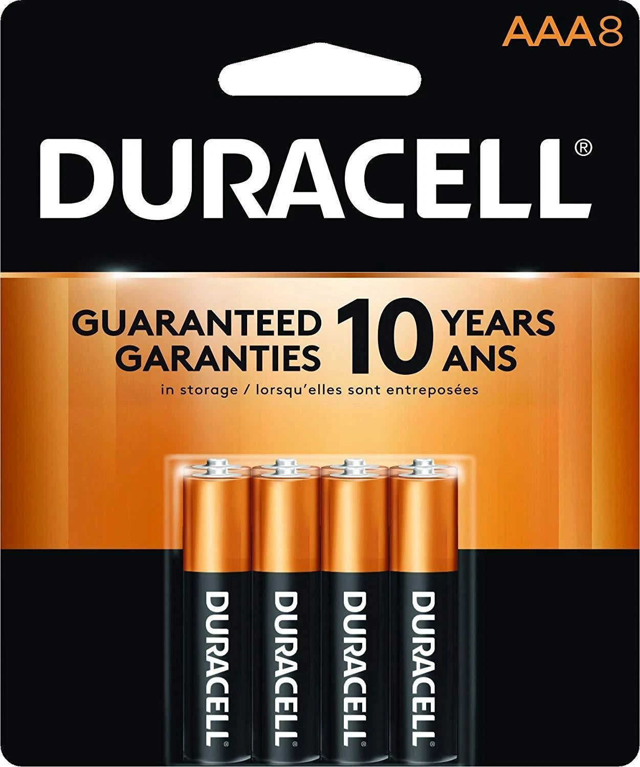 8 Pack Duracell AAA Alkaline Batteries