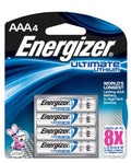 Energizer Ultimate L92BP-4 Lithium AAA Battery 4 Pack