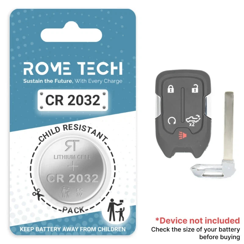 Key Fob Battery Replacement for GMC Sierra 2022 2021 2020 2019