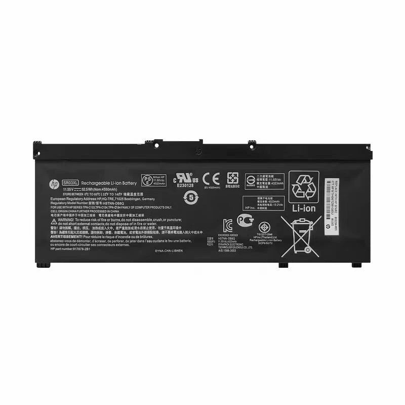 Genuine SR03XL Battery for Hp Pavilion 15-CX Envy X360 15-CN 15-CP L08855-855