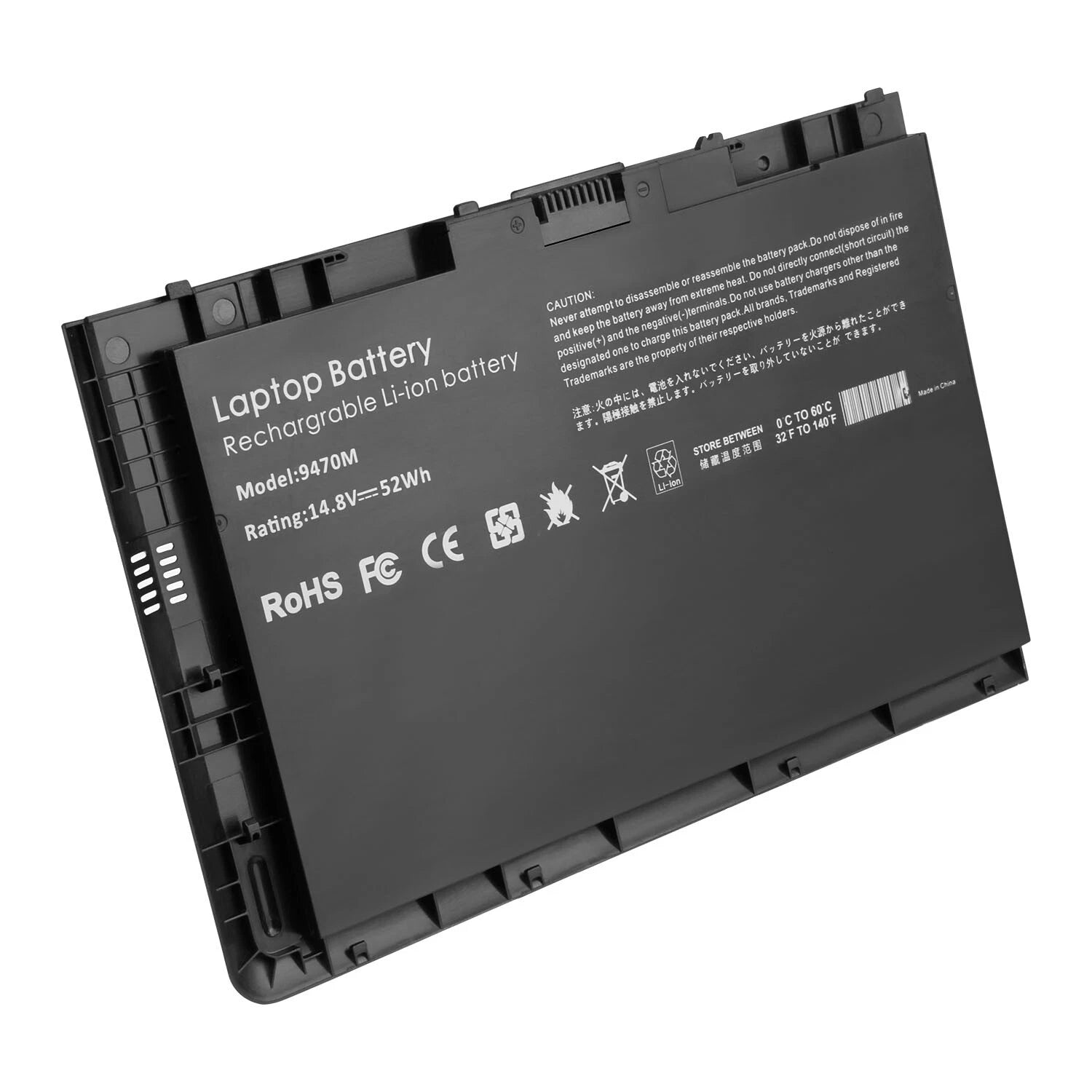 For HP EliteBook Folio 14" 9470m Battery 14.8V 52Wh 687945-001 BT04XL Notebook