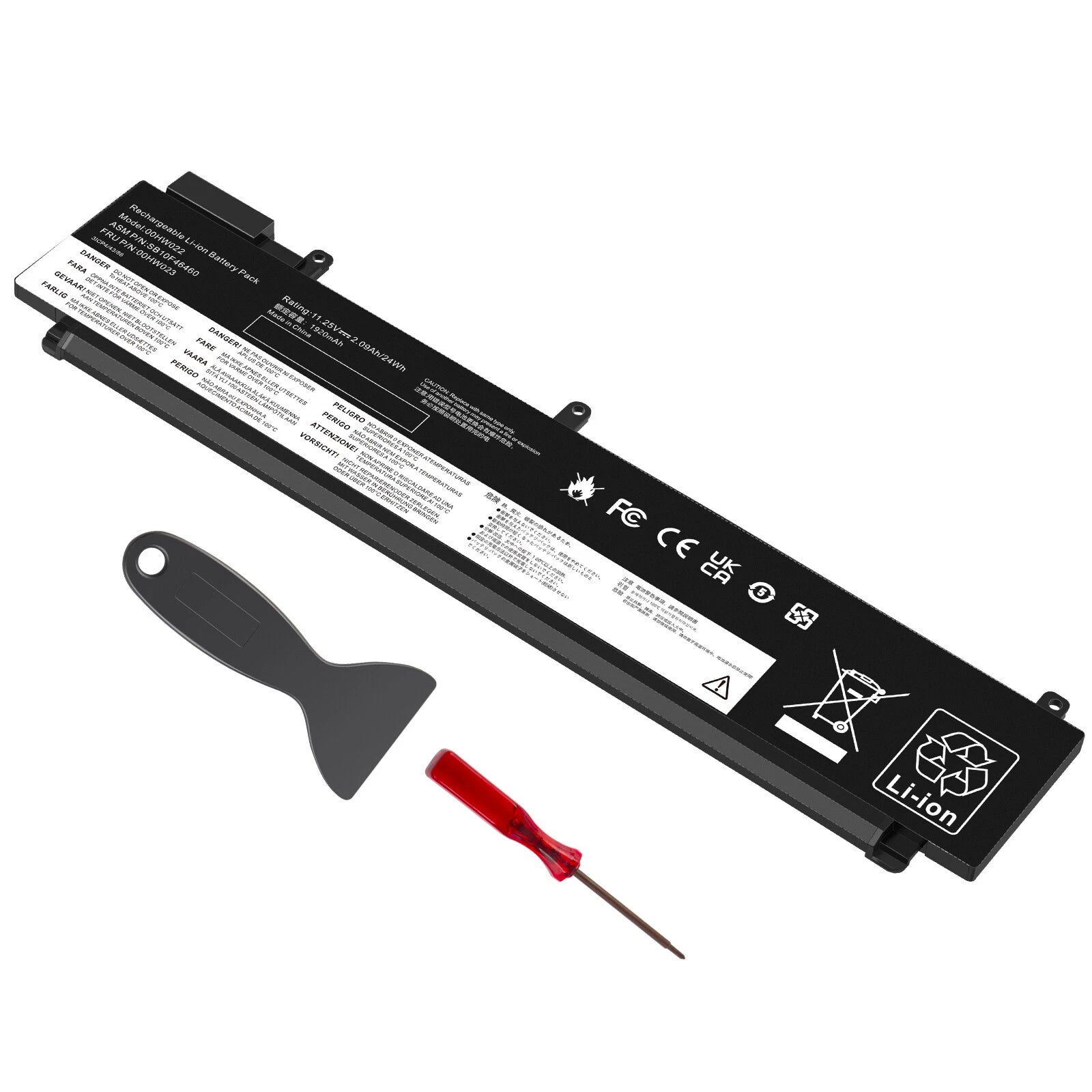 00HW023 00HW022 Battery for Lenovo ThankPad T460s T470s Series SB10F46461 24Wh