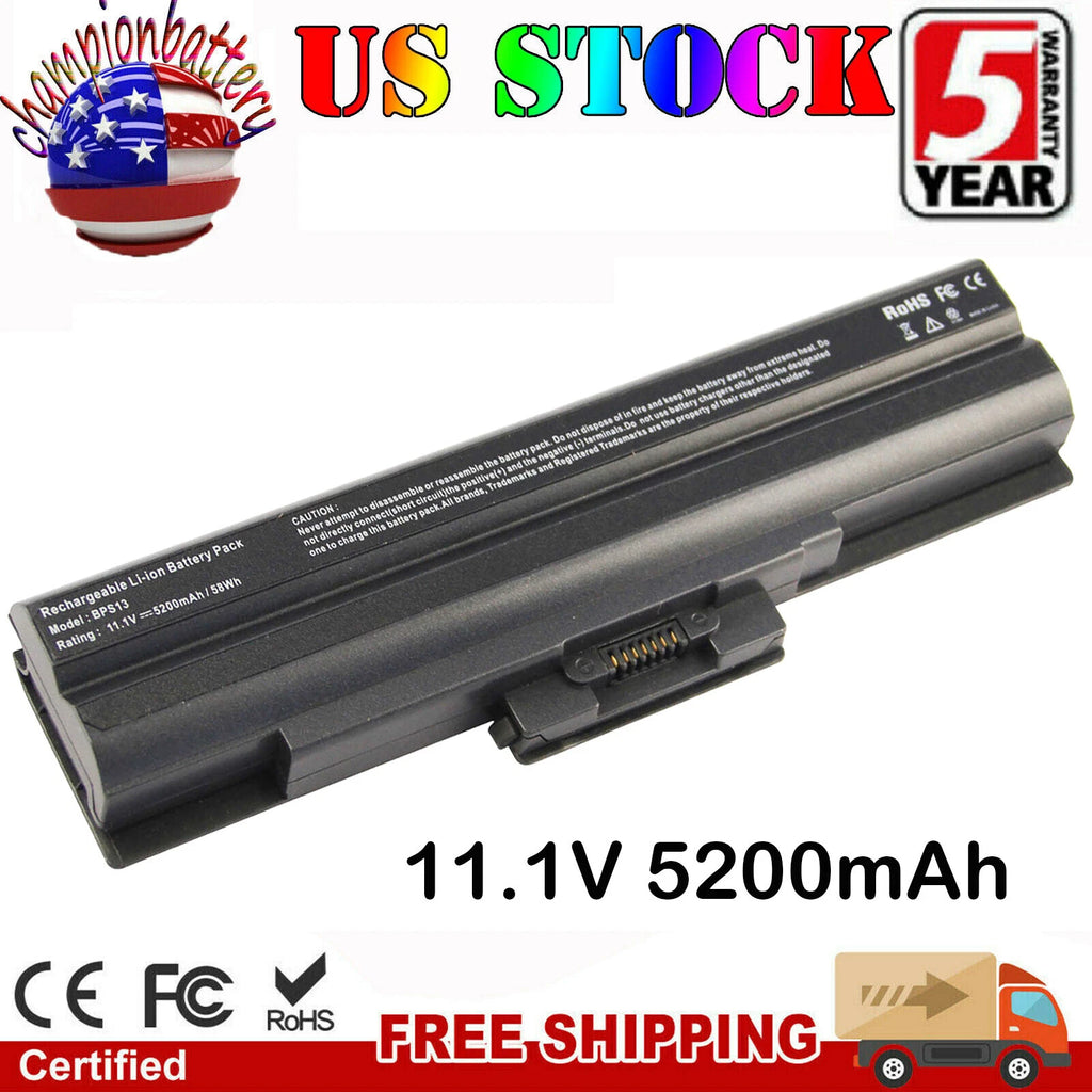 Battery for Sony VAIO VGP-BPS13A/B BPS13A/R VGP-BPS13 VGP-BPS21A VGP-BPL21 11.1V